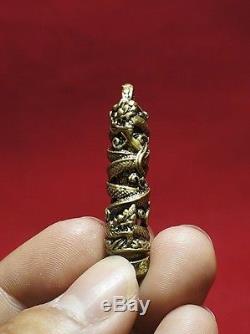 Antique Takrut Naga Lp Aium Wat Saphan Shung Thai Buddha Amulet