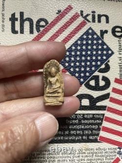 Antique Thai Amulet Phra Rod Lamphun Buddha Amulet Classic Haripunchai Style