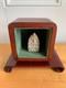 Antique Thai Buddha Amulet Rosewood Shrine Box 5 x 4