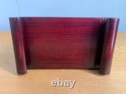Antique Thai Buddha Amulet Rosewood Shrine Box 5 x 4