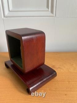 Antique Thai Buddha Amulet Rosewood Shrine Box 5 x 4