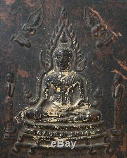 Antique Thai Buddha amulet plaque, fine old piece