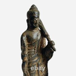 Antique Thai Copper Buddha Statue Rattanakosin Period 19th Century Bronze Amulet