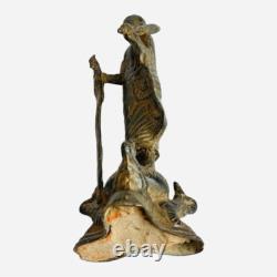 Antique Thai Copper Buddha Statue Rattanakosin Period 19th Century Bronze Amulet