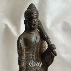 Antique Thai Copper Buddha Statue Rattanakosin Period 19th Century Bronze Amulet