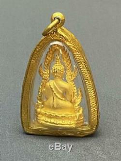 Antique Vintage 22kt Solid Yellow Gold Case Buddha Thai Amulet 16 Grams Pendant