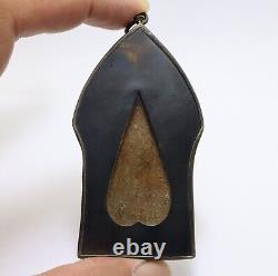 BIG PHRA YODKHUNPHOL BUDDHA THAI LOPBURI ANTIQUE 1940s RARE AMULET MAGIC PENDANT