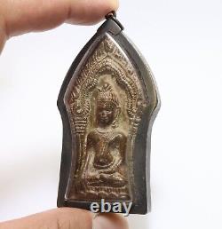 BIG PHRA YODKHUNPHOL BUDDHA THAI LOPBURI ANTIQUE 1940s RARE AMULET MAGIC PENDANT