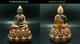 Be 2411 Buddha Jade Phra Keaw Embed Red Naga Gem Gold Buddha Relics Thai Amulet