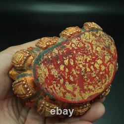 Be 2411 Buddha Jade Phra Keaw Embed Red Naga Gem Gold Buddha Relics Thai Amulet
