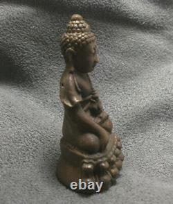 Beautiful Pra Gring Wat Suthat Temple Thai Mini Buddha Amulet Rich Lucky Miracle