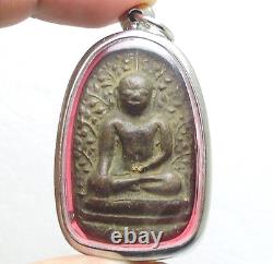 Beautiful Thai Buddha Amulet Powerful Wealth Rich Luck Lp Perm Real Siam Antique