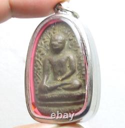 Beautiful Thai Buddha Amulet Powerful Wealth Rich Luck Lp Perm Real Siam Antique