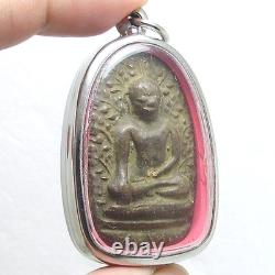 Beautiful Thai Buddha Amulet Powerful Wealth Rich Luck Lp Perm Real Siam Antique