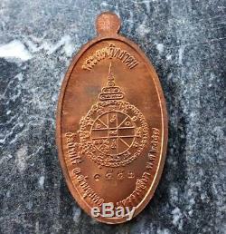 Best Holy B. E. 2557 Coin Lp Koon Wat Banrai Thai Buddha Amulet Protect life, Rare