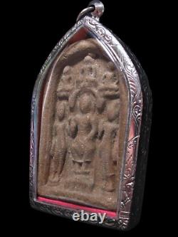 Big Pendant, Miracle Buddha Parng Patiharn, Earthen Base BE2547, Thai Amulet