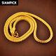 Big Snake Chain Necklace Thai Gold Jewelry 24K Gold Amulet Buddha Necklace GIFT