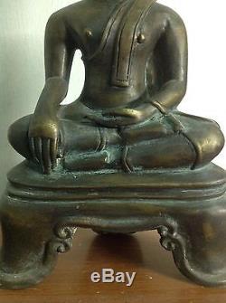 Big Sukhothai Buddha Worship Charm Thai Amulet Statue