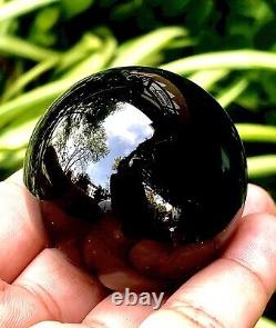 Black Glass Kaew Naga Eye Gems Thai Amulet Buddha Talisman Magic Charm M015