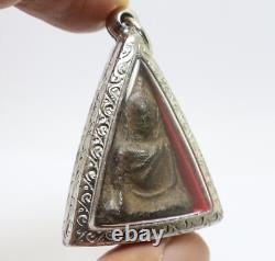Black Phra Nangphaya Thai Antique Nang Paya Powerful Top 5 Buddha Amulet Pendant