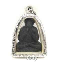 Black Phra Pidta LP Toh Thai Buddha Amulet Pendant Big Doll Tukata Yai BE 2521