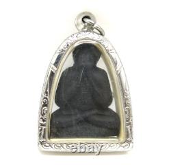 Black Phra Pidta LP Toh Thai Buddha Amulet Pendant Big Doll Tukata Yai BE 2521