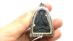 Black Phra Pidta LP Toh Thai Buddha Amulet Pendant Big Doll Tukata Yai BE 2521