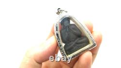 Black Phra Pidta LP Toh Thai Buddha Amulet Pendant Big Doll Tukata Yai BE 2521