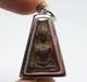 Black Phra Pong Supan Thai Antique Buddha Blessed Amulet Lucky Love Rich Pendant