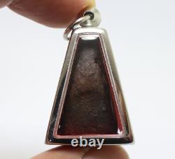 Black Phra Pong Supan Thai Antique Buddha Blessed Amulet Lucky Love Rich Pendant