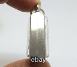 Black Phra Pong Supan Thai Antique Buddha Blessed Amulet Lucky Love Rich Pendant