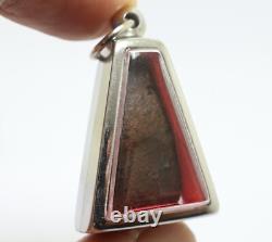 Black Phra Pong Supan Thai Antique Buddha Blessed Amulet Lucky Love Rich Pendant