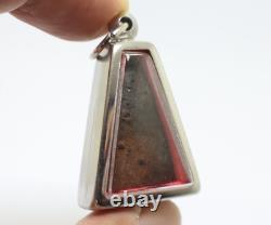 Black Phra Pong Supan Thai Antique Buddha Blessed Amulet Lucky Love Rich Pendant