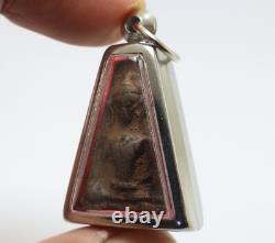 Black Phra Pong Supan Thai Antique Buddha Blessed Amulet Lucky Love Rich Pendant