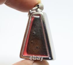 Black Phra Pong Supan Thai Antique Buddha Blessed Amulet Lucky Love Rich Pendant