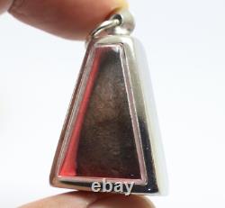 Black Phra Pong Supan Thai Antique Buddha Blessed Amulet Lucky Love Rich Pendant