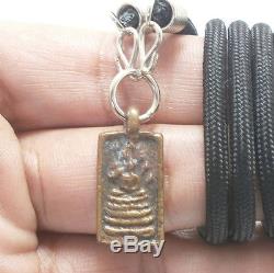 Blessed In 1951 Lp Jong Coin Thai Buddha Amulet Good Luck Happy Success Pendant