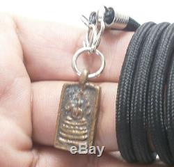 Blessed In 1951 Lp Jong Coin Thai Buddha Amulet Good Luck Happy Success Pendant