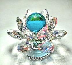 Blue Lotus Glass Kaew Naga Eye Gems Thai Amulet Buddha Talisman Magic Rich Charm