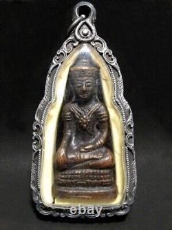 Bronze Buddha Insignia Statue Phra Chai Ratchakal Thai Amulet