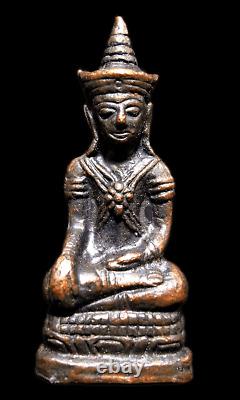 Bronze Buddha Insignia Statue Phra Chai Ratchakal Thai Amulet