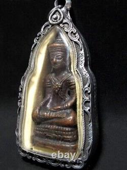 Bronze Buddha Insignia Statue Phra Chai Ratchakal Thai Amulet