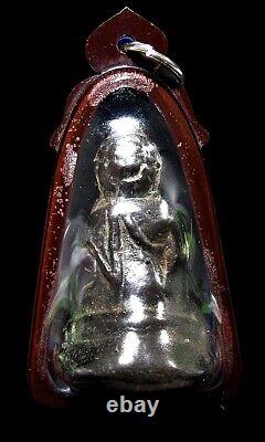 Bronze Buddha Phra Pidta Pim Bakeng BE2487 Figure Thai Amulet