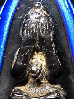 Bronze Buddha Phra Pidta Pim Bakeng BE2487 Figure Thai Amulet