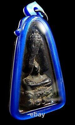 Bronze Statue Buddha Phra Pidta Pim Bakeng BE2487 Figure Thai Amulet