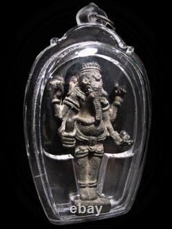 Bronze Statue Multi-Arms Ganesha Lopburi Phra Pikkanate Thai Buddha Amulet