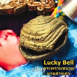 Buddha Bell KangSaDan Catch Rich Forever Phra Arjarn O Ajarn Thai Amulet #16683