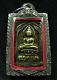 Buddha Bronze Statue Prapha Rassami Lp Suk Coin Figure Thai Talisman Silver Case