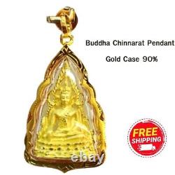 Buddha Chinnarat Pendant Pendant Talisman Mantra Thai Kanok real gold case 90%