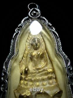 Buddha Chinnarat Seat on Lotus Pedestal Wat Suthus BE2485 Thai Amulet